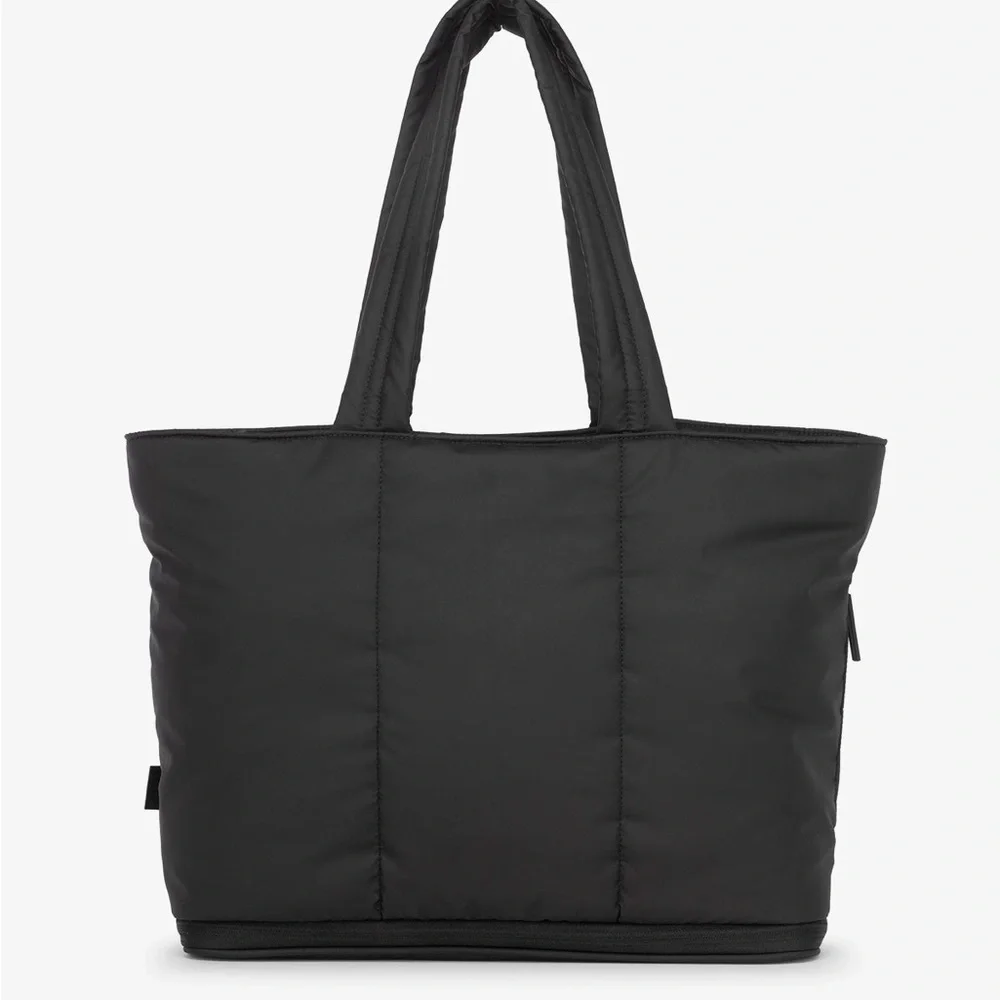 Calpak Luka expandable laptop Tote in matte black - Picture 1 of 5